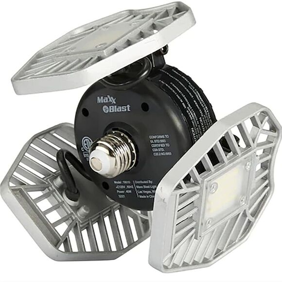 Maxx Blast Ultra-Bright LED Garage Light With Adjustable Panels - Picture 3 of 9